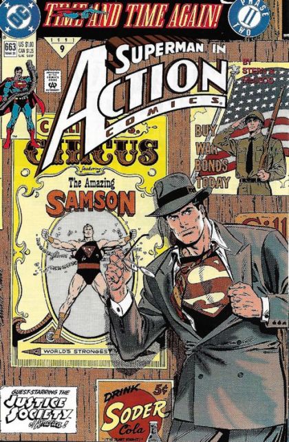 Action Comics, Vol. 1 Time and Time Again - Lost In The '40's Tonight |  Issue#663A | Year:1991 | Series:  | Pub: DC Comics