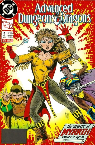 Advanced Dungeons & Dragons The Spirit of Myrrth, The Spirit of Myrrth |  Issue#5A | Year:1989 | Series: TSR | Pub: DC Comics |