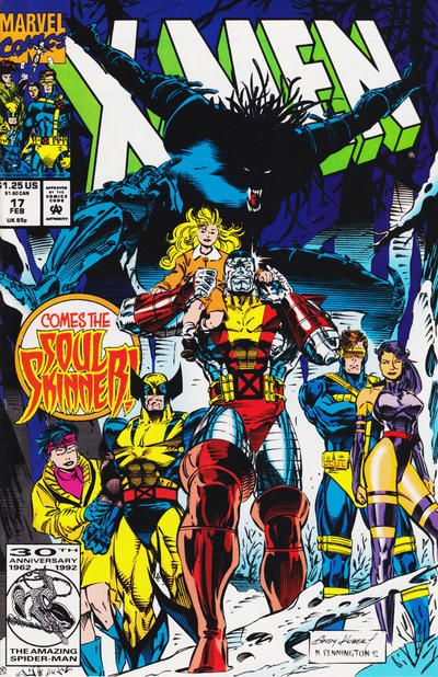 X-Men, Vol. 1 A Skinning of Souls, Part 1: Waiting For the Ripening |  Issue#17A | Year:1992 | Series: X-Men | Pub: Marvel Comics | Direct Edition