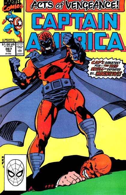 Captain America, Vol. 1 Acts of Vengeance - Magnetic Repulsion |  Issue#367A | Year:1989 | Series: Captain America | Pub: Marvel Comics |