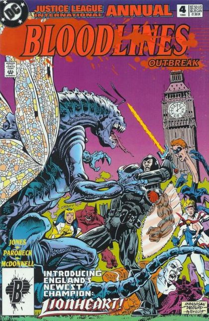 Justice League: Europe - Annual Bloodlines - Bloody London |  Issue#4A | Year:1993 | Series: JLA |