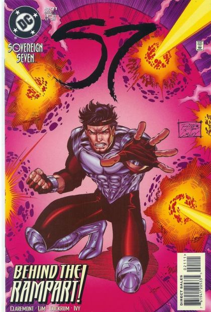Sovereign Seven Casey the Spy (aka "Danger Girl"); The Place |  Issue#21 | Year:1997 | Series: Sovereign Seven | Pub: DC Comics