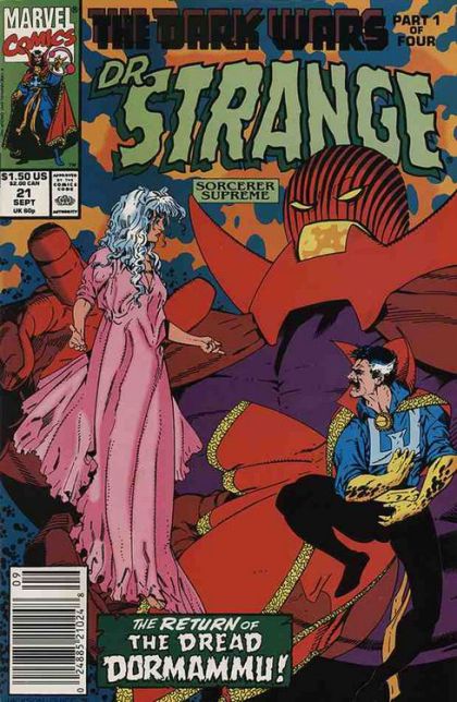 Doctor Strange: Sorcerer Supreme, Vol. 1 The Dark Wars, Part 1: Mindless in Manhattan |  Issue#21 | Year:1990 | Series: Doctor Strange | Pub: Marvel Comics |