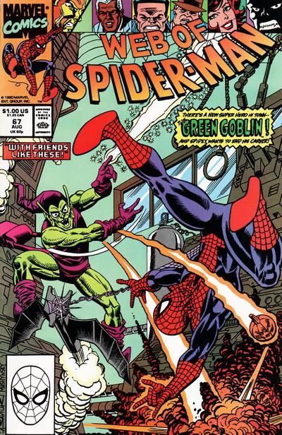 Web of Spider-Man, Vol. 1 With Friends Like These |  Issue#67A | Year:1990 | Series: Spider-Man |
