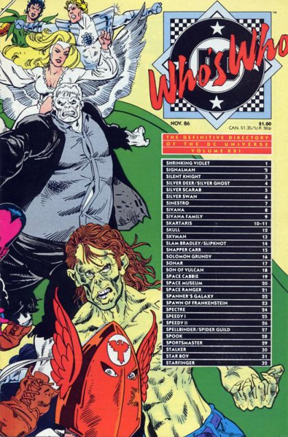 Who's Who: The Definitive Directory of the DC Universe Shrinking Violet to Starfinger |  Issue#21A | Year:1986 | Series: Who's Who? | Pub: DC Comics