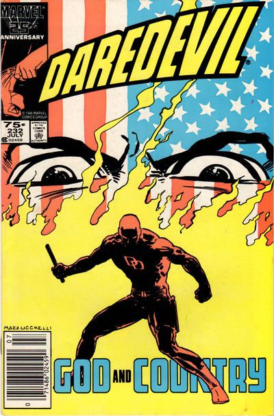 Daredevil, Vol. 1 Born Again, God And Country |  Issue#232B | Year:1986 | Series: Daredevil | Pub: Marvel Comics | Newsstand Edition