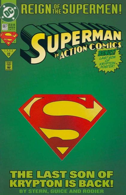 Action Comics, Vol. 1 Reign of the Supermen - Born Again |  Issue#687C | Year:1993 | Series:  | Pub: DC Comics | Collector's Edition