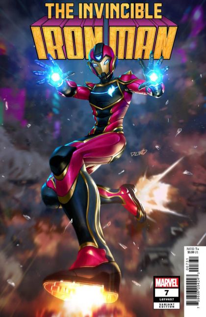 Invincible Iron Man, Vol. 4 Fight the Future |  Issue#7C | Year:2023 | Series:  | Pub: Marvel Comics | Derrick Chew Variant