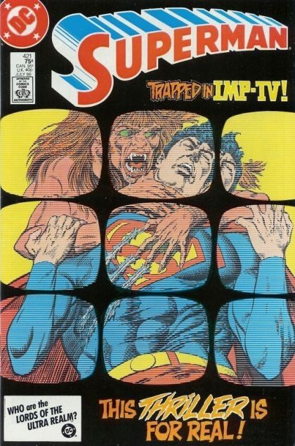 Superman, Vol. 1 Superman Is Trapped In Imp-TV |  Issue#421A | Year:1986 | Series: Superman | Direct Edition