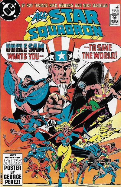 All-Star Squadron Crisis on Earth-X, Uncle Sam Wants You |  Issue#31A | Year:1983 | Series:  |
