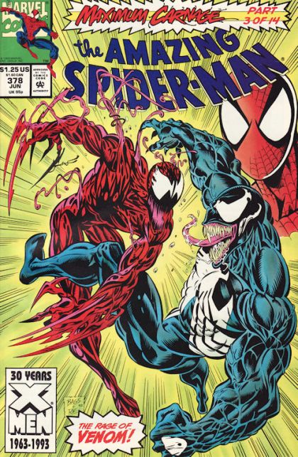 The Amazing Spider-Man, Vol. 1 Maximum Carnage - Part 3: Demons on Broadway |  Issue#378A | Year:1993 | Series: Spider-Man |