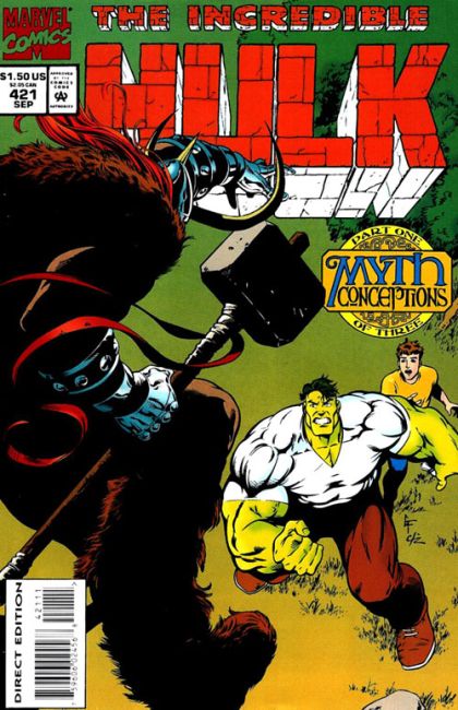 The Incredible Hulk, Vol. 1 Myth Conceptions, Part One: Pursuit |  Issue#421A | Year:1994 | Series: Hulk | Pub: Marvel Comics |