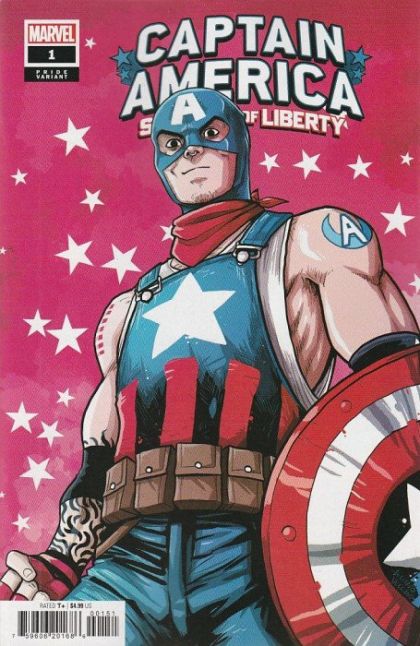 Captain America: Sentinel of Liberty, Vol. 2  |  Issue#1E | Year:2022 | Series:  | Pub: Marvel Comics | Luciano Vecchio Pride Cover