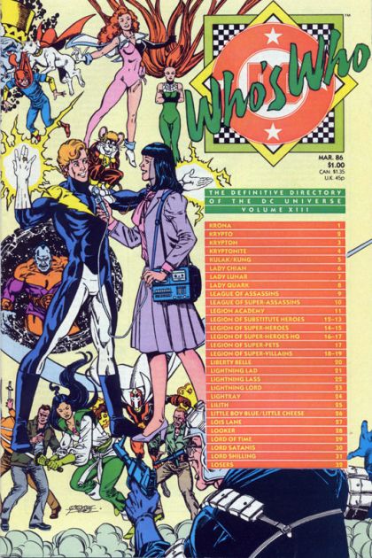 Who's Who: The Definitive Directory of the DC Universe Krona to Losers |  Issue#13A | Year:1986 | Series: Who's Who? | Pub: DC Comics