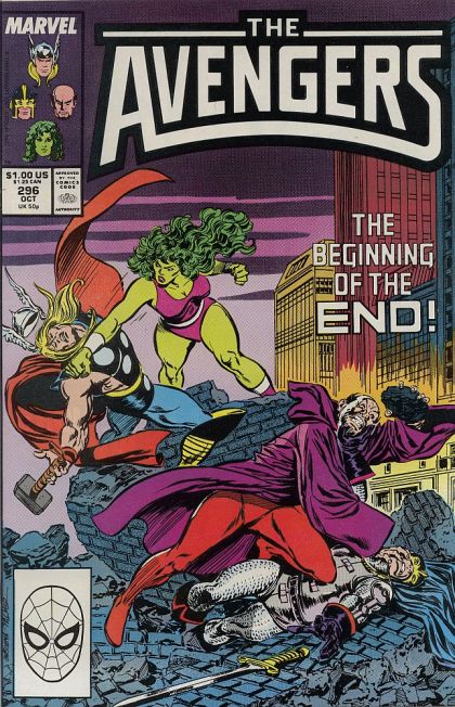 The Avengers, Vol. 1 Hearts Of Oak... And Heads To Match! |  Issue#296A | Year:1988 | Series: Avengers |  Direct Edition