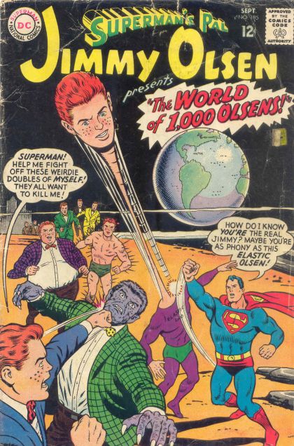 Superman's Pal Jimmy Olsen Thw World Of 1000 Olsen's ! |  Issue#105 | Year:1967 | Series:  | Pub: DC Comics |
