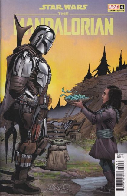Star Wars: The Mandalorian, Vol. 1 Sanctuary |  Issue#4B | Year:2022 | Series: Star Wars | Pub: Marvel Comics | Salvador Larroca & Guru-eFX Variant Cover