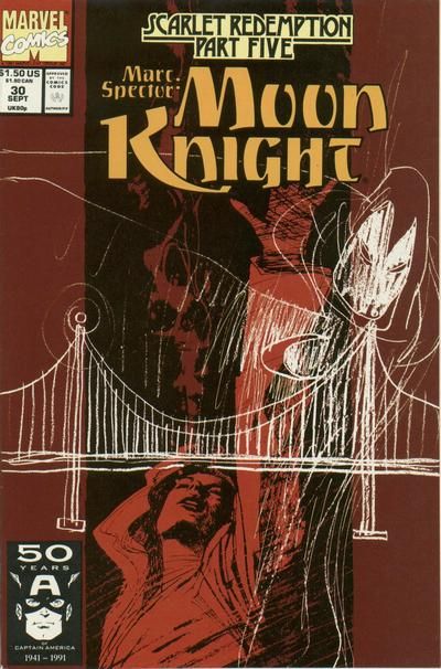 Marc Spector: Moon Knight Scarlet Redemption, Part 5: Thirst |  Issue#30A | Year:1991 | Series: Moon Knight | Pub: Marvel Comics