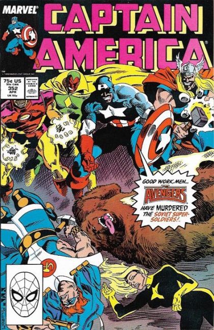 Captain America, Vol. 1 Refuge |  Issue#352A | Year:1988 | Series: Captain America |