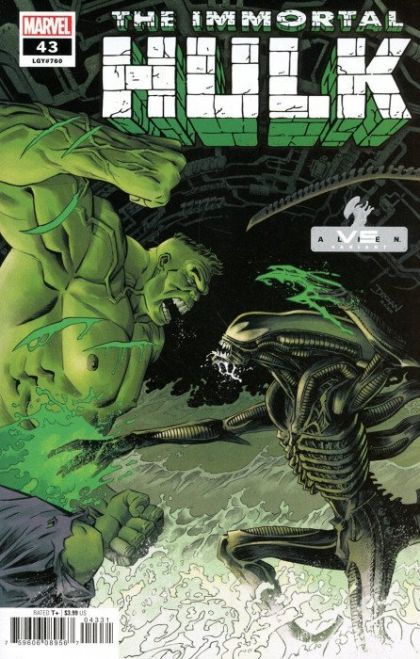 The Immortal Hulk We're The Good Guys |  Issue#43C | Year:2021 | Series:  | Pub: Marvel Comics | Declan Shalvey Marvel versus Alien variant