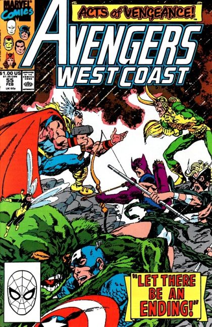 The West Coast Avengers, Vol. 2 Acts of Vengeance - The Breaking Strain |  Issue#55A | Year:1989 | Series:  |