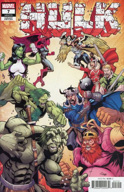 Hulk, Vol. 4  |  Issue#7E | Year:2022 | Series: Hulk | Pub: Marvel Comics | Incentive Logan Lubera Variant Cover