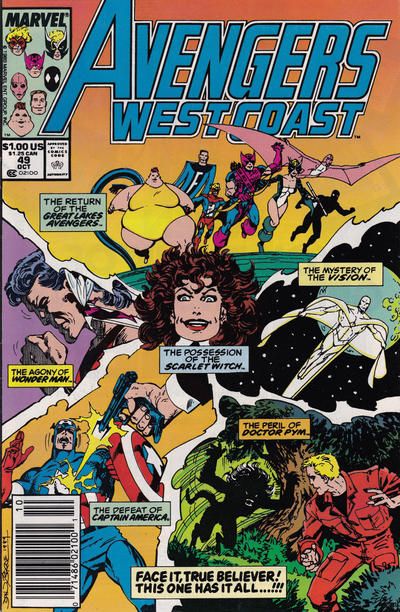 The West Coast Avengers, Vol. 2 Baptism of Fire! |  Issue#49C | Year:1989 | Series:  | Pub: Marvel Comics