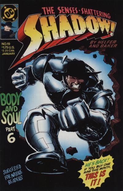 Shadow, Vol. 3 Body & Soul, Full Metal Shadow |  Issue#19 | Year:1989 | Series: The Shadow |