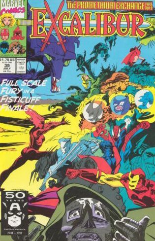 Excalibur, Vol. 1 The Promethium Exchange Book Three |  Issue#39A | Year:1991 | Series: Excalibur | Pub: Marvel Comics