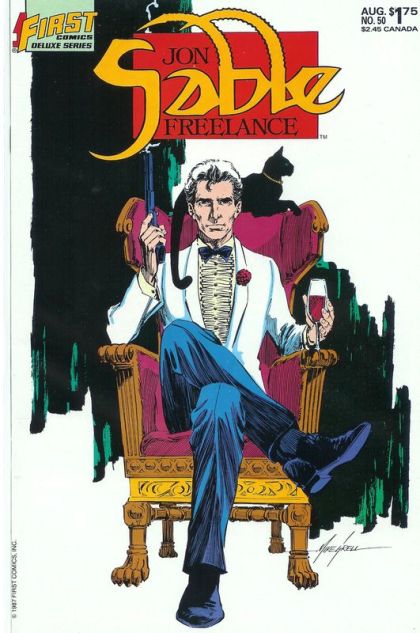 Jon Sable, Freelance Cat's Tale |  Issue#50 | Year:1987 | Series: Jon Sable | Pub: First Comics