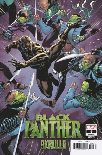 Black Panther, Vol. 7  |  Issue#9C | Year:2019 | Series: Black Panther | Pub: Marvel Comics | Variant Ryan Benjamin Skrulls Cover