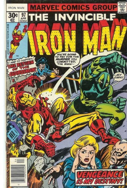 Iron Man, Vol. 1 Showdown With the Guardsman! |  Issue#97A | Year:1977 | Series: Iron Man | Pub: Marvel Comics