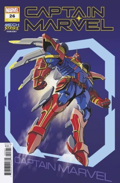 Captain Marvel, Vol. 11  |  Issue#26D | Year:2021 | Series:  | Pub: Marvel Comics | Leo Castellani Avengers Mech Strike Variant
