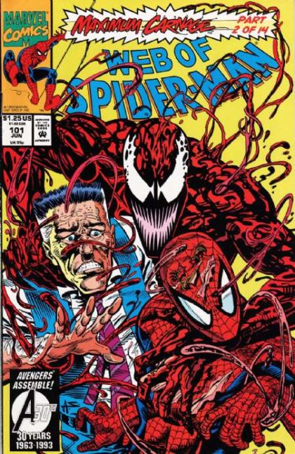 Web of Spider-Man, Vol. 1 Maximum Carnage - Part 2: a Rose By Any Other Name... |  Issue#101A | Year:1993 | Series: Spider-Man | Pub: Marvel Comics |