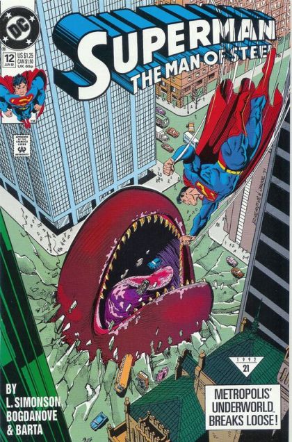 Superman: The Man of Steel Panic in the Streets |  Issue#12A | Year:1992 | Series: Superman |