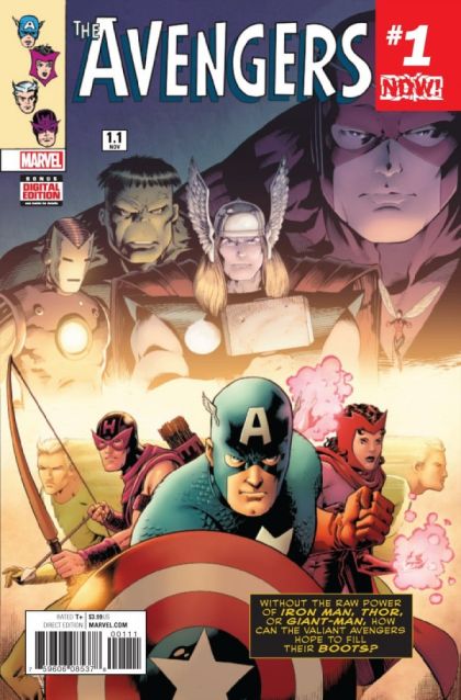 Avengers, Vol. 7  |  Issue#1.1A | Year:2016 | Series: Avengers | Pub: Marvel Comics | Barry Kitson Regular Cover
