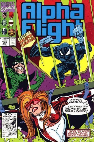 Alpha Flight, Vol. 1 El Equipo Primero!, Part 1 |  Issue#102A | Year:1991 | Series: Alpha Flight |
