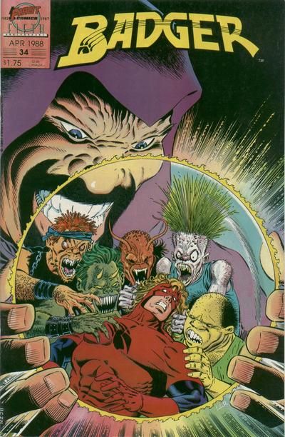 Badger, Vol. 1 Underdog |  Issue#34 | Year:1988 | Series:  | Pub: First Comics