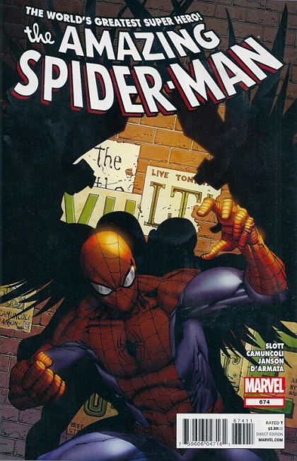 The Amazing Spider-Man, Vol. 2 Great Heights, Part One: Trust Issues |  Issue#674A | Year:2011 | Series: Spider-Man |