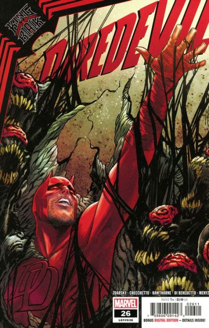 Daredevil, Vol. 6 King in Black - The Black Kitchen, Part 1 |  Issue#26A | Year:2021 | Series: Daredevil | Pub: Marvel Comics | Regular Marco Checchetto Cover