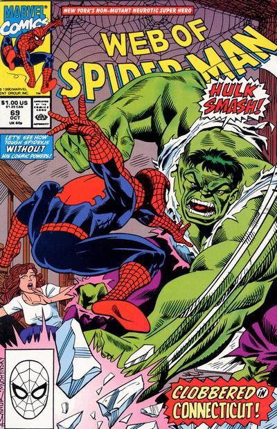 Web of Spider-Man, Vol. 1 A Subtle Shade Of Green |  Issue#69A | Year:1990 | Series: Spider-Man | Pub: Marvel Comics