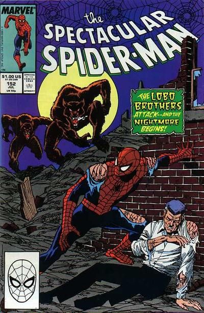 The Spectacular Spider-Man, Vol. 1 A Wolf's Tale... |  Issue#152A | Year:1989 | Series: Spider-Man | Pub: Marvel Comics