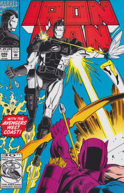 Iron Man, Vol. 1 Dust To Dust |  Issue#286A | Year:1992 | Series: Iron Man |