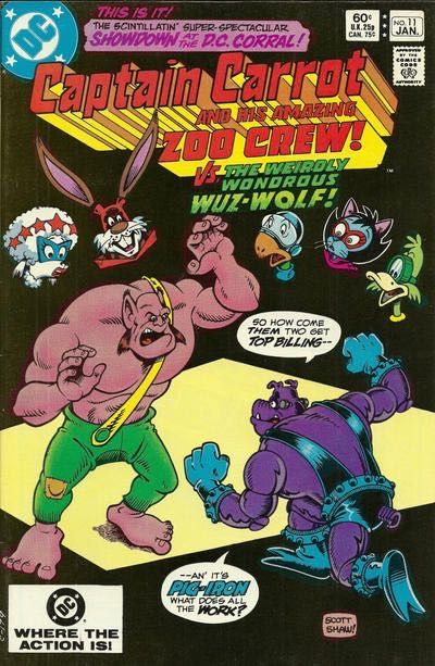 Captain Carrot The Wuz-Wolf's Night To Howl |  Issue#11A | Year:1982 | Series:  | Pub: DC Comics |