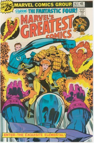 Marvel's Greatest Comics Enter..The Exquisite Elemental |  Issue#63A | Year:1976 | Series:  | Pub: Marvel Comics