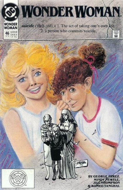 Wonder Woman, Vol. 2 Chalk Drawings |  Issue#46A | Year:1990 | Series: Wonder Woman |