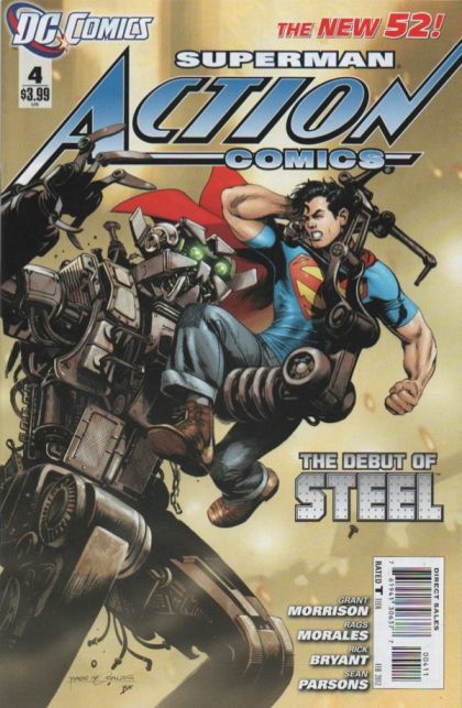 Action Comics, Vol. 2 Superman and the Men of Steel / Hearts of Steel |  Issue#4A | Year:2011 | Series: Superman | Pub: DC Comics