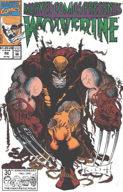 Marvel Comics Presents, Vol. 1 Blood Hungry, Wolverine / Beast / Ghost Rider & Cable / Northstar |  Issue#92A | Year:1991 | Series:  | Pub: Marvel Comics