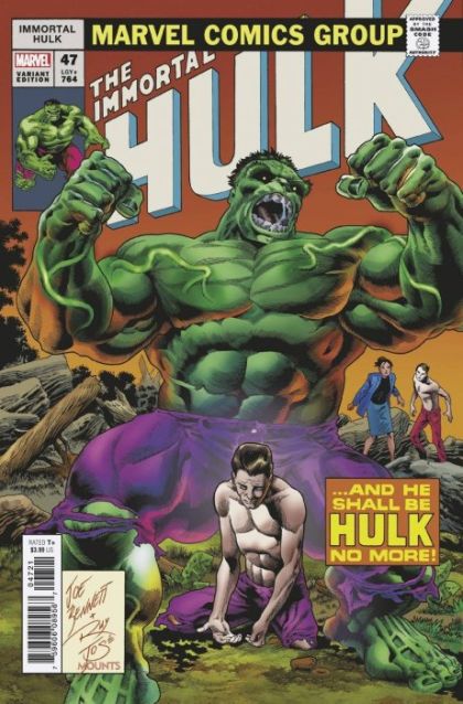 The Immortal Hulk Chaotic Terrain |  Issue#47B | Year:2021 | Series:  | Pub: Marvel Comics | Joe Bennett TIH 223 Homage Cover variant