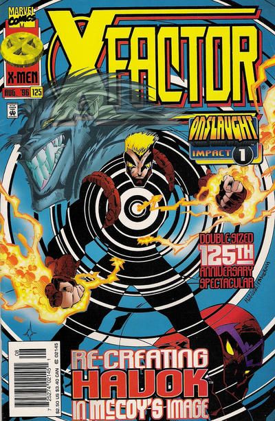 X-Factor, Vol. 1 Onslaught - The Ticking Clock |  Issue#125B | Year:1996 | Series: X-Factor | Pub: Marvel Comics